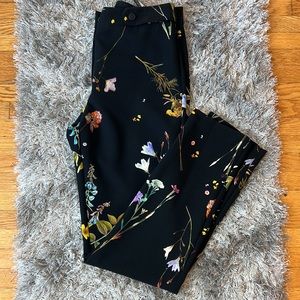 TopShop Floral Cigarette Pants